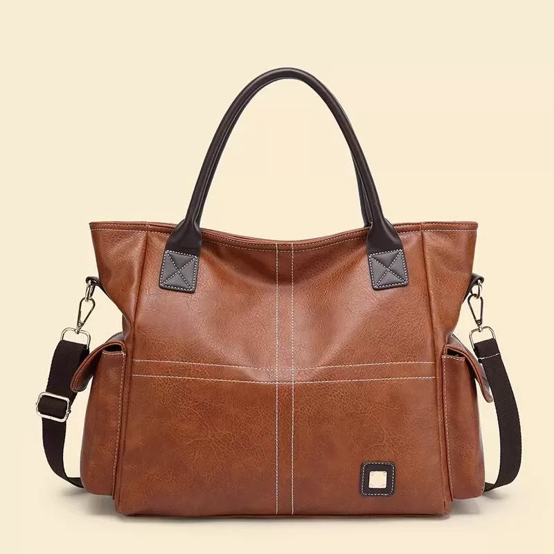 Vintage high-capacity tote bag