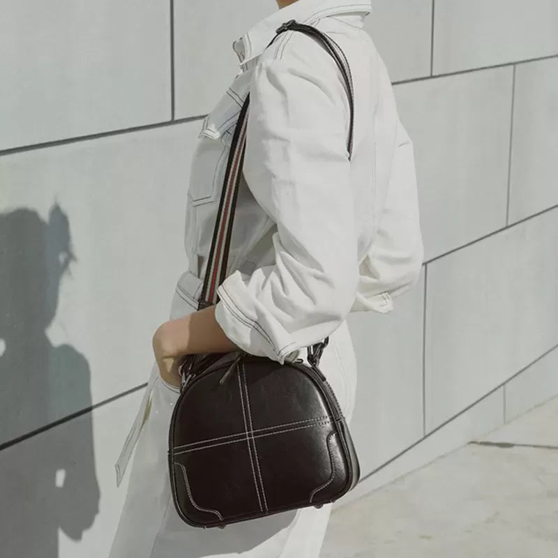 Natural cowhide fashion handbag