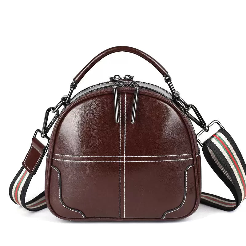 Natural cowhide fashion handbag