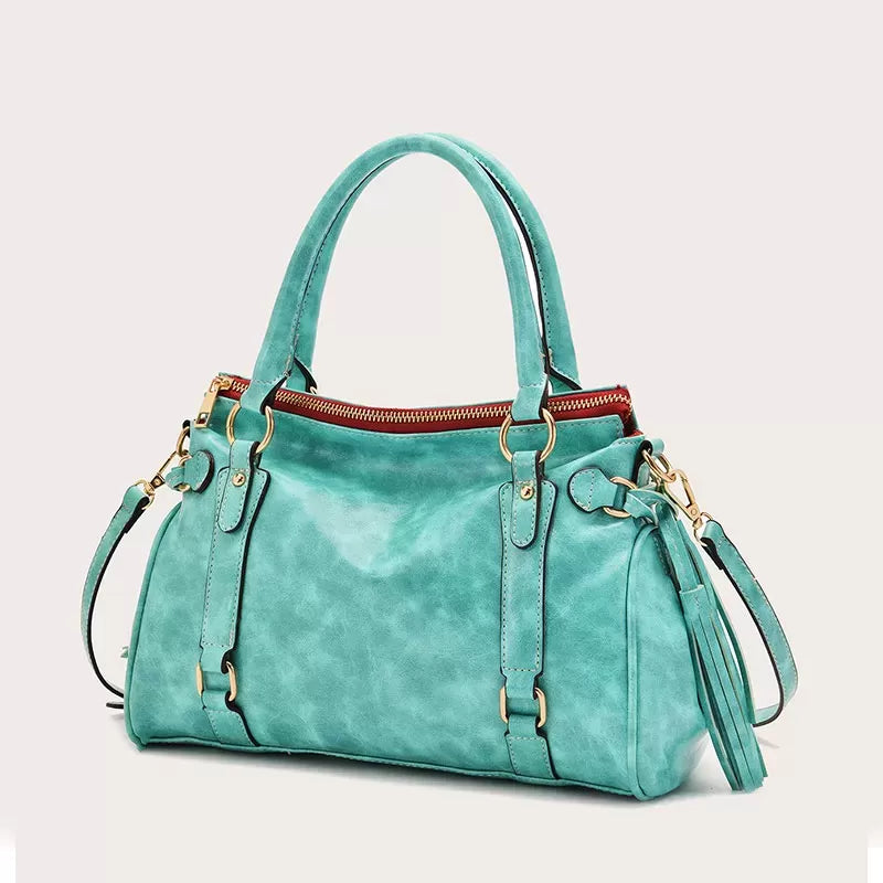 Vintage handmade soft handbag