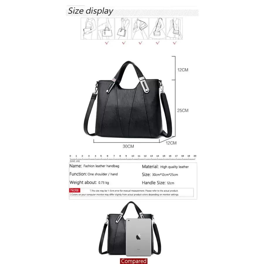 Casual large capacity crossbody bag