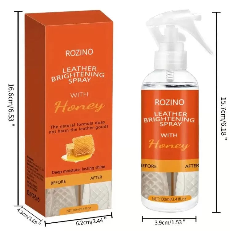 Leather Bags Cleaning Brightening Conditioner Spray Honey-Infused Care