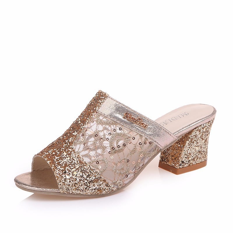 😍Last Day 49% OFF😍 - Women's Glitter Sequins Decor Sandals