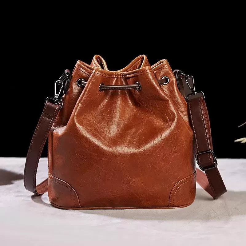 Retro fashion bucket bag