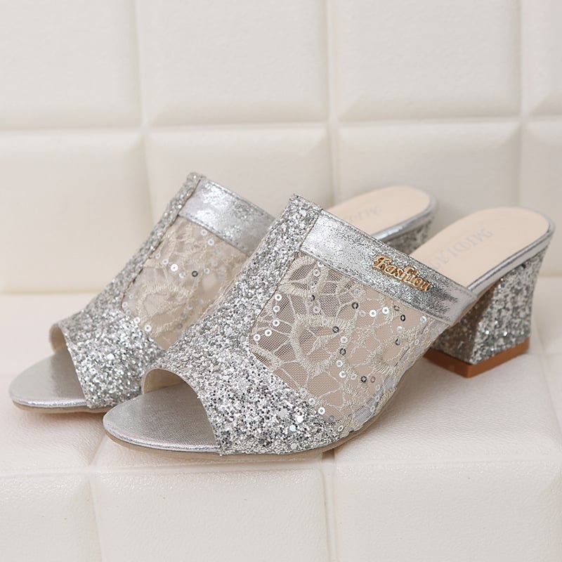 😍Last Day 49% OFF😍 - Women's Glitter Sequins Decor Sandals