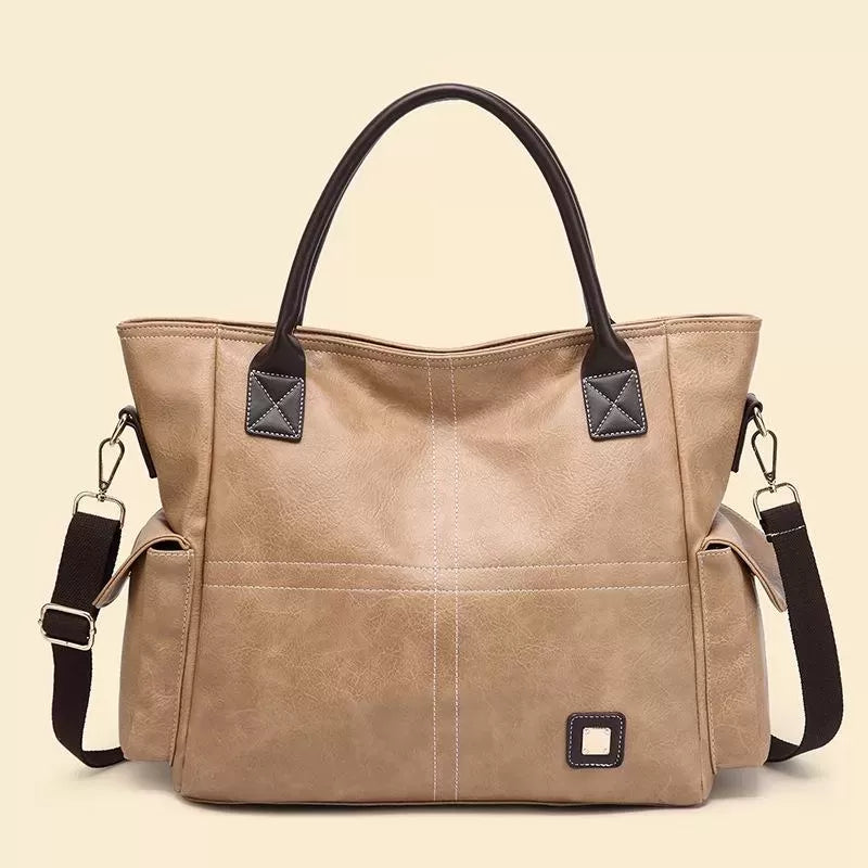 Vintage high-capacity tote bag