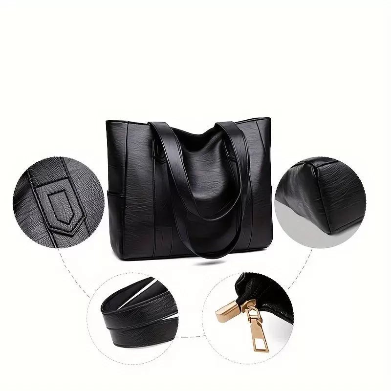 Retro large capacity handbag