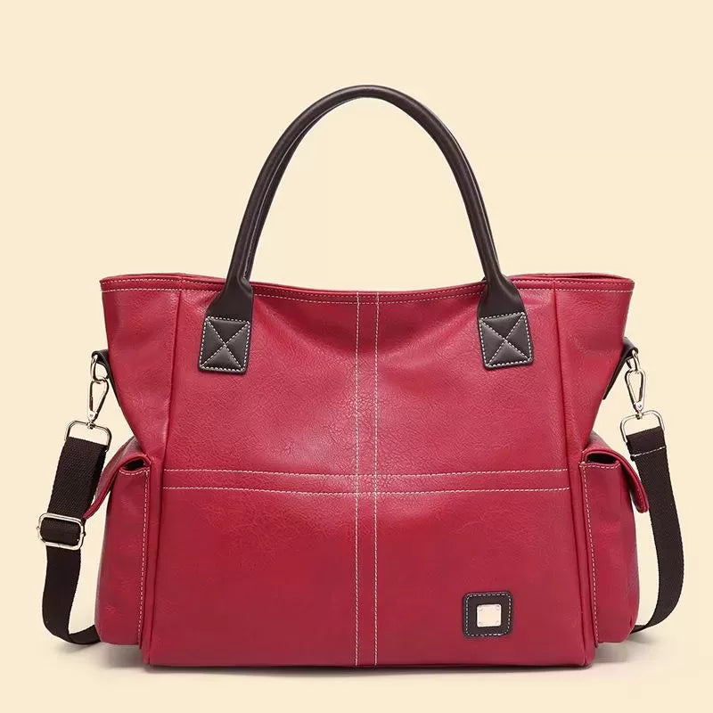 Vintage high-capacity tote bag