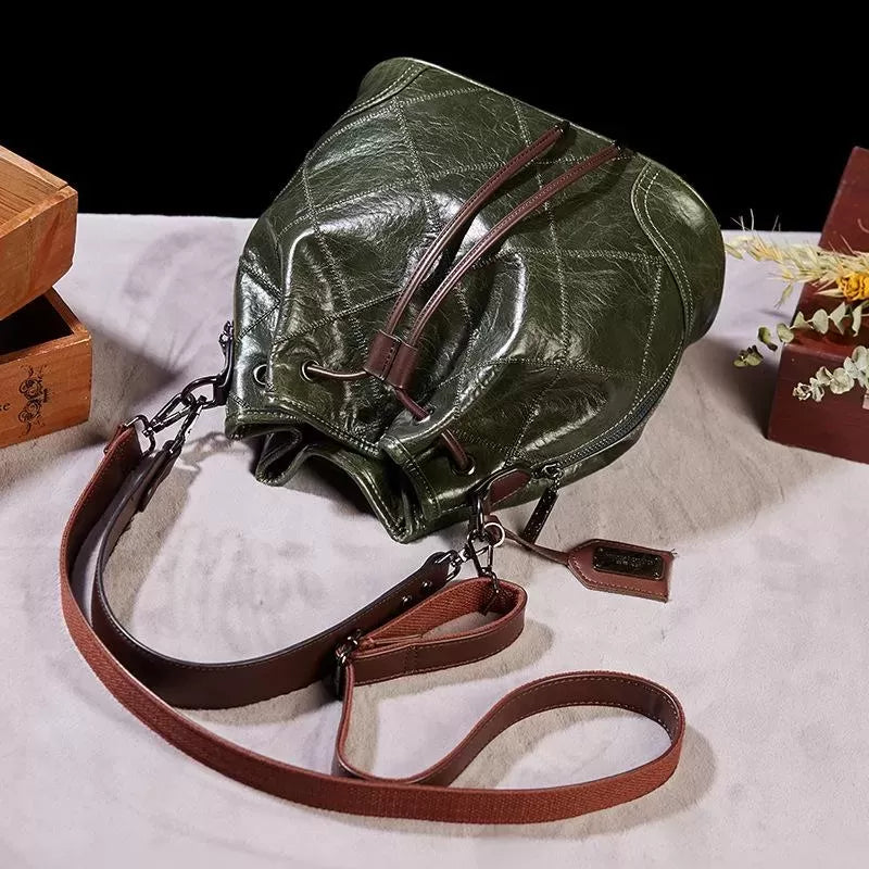 Retro fashion bucket bag