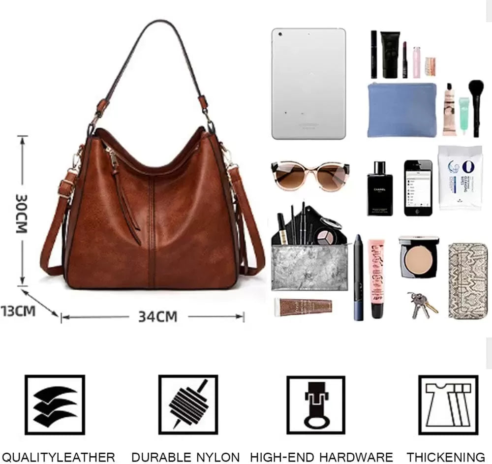 Large Leather Crossbody Bag