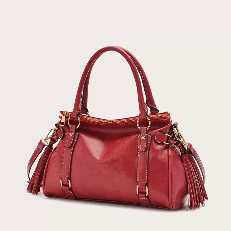 Vintage handmade soft handbag