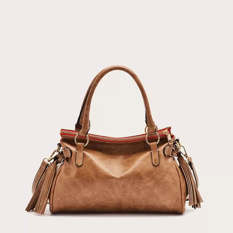 Vintage handmade soft handbag