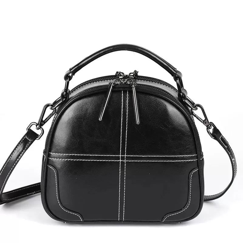 Natural cowhide fashion handbag