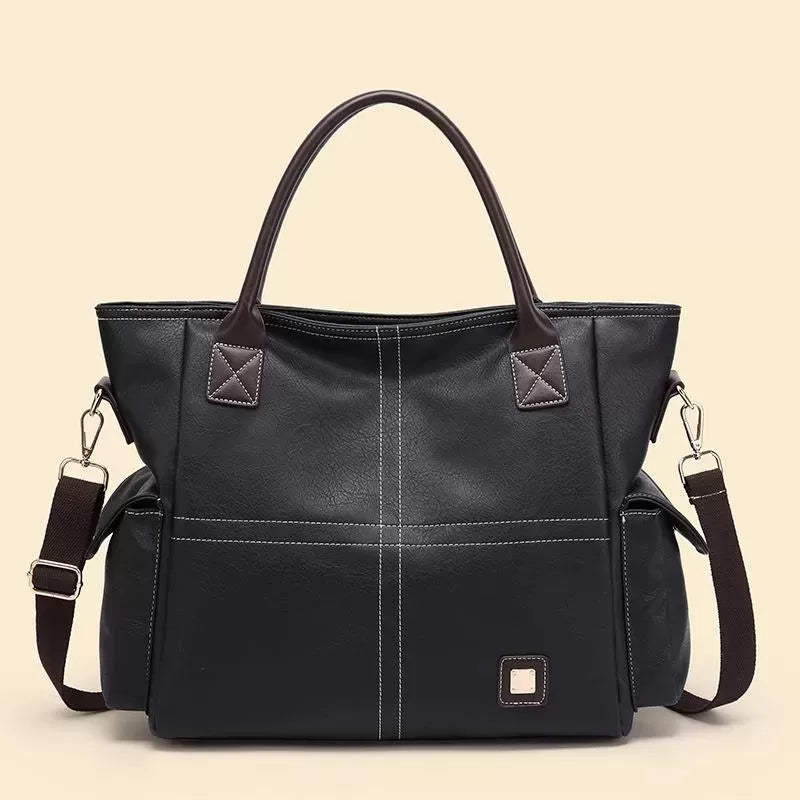 Vintage high-capacity tote bag