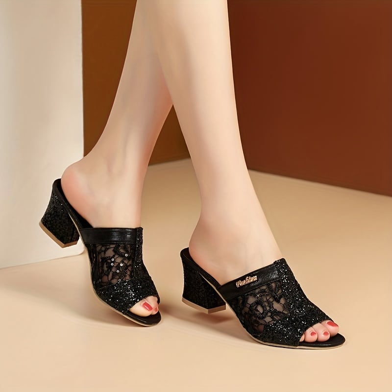 😍Last Day 49% OFF😍 - Women's Glitter Sequins Decor Sandals