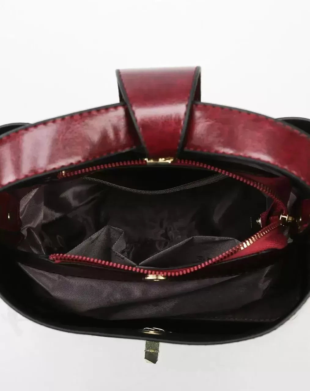 Sleek Snap Button Bucket Bag
