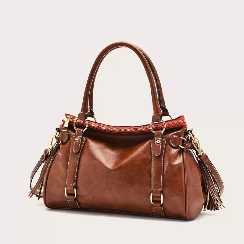 Vintage handmade soft handbag