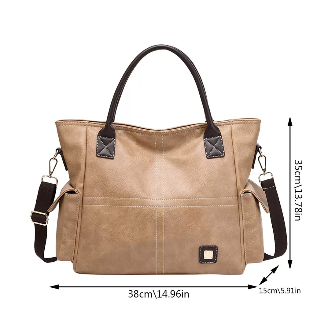 Vintage high-capacity tote bag