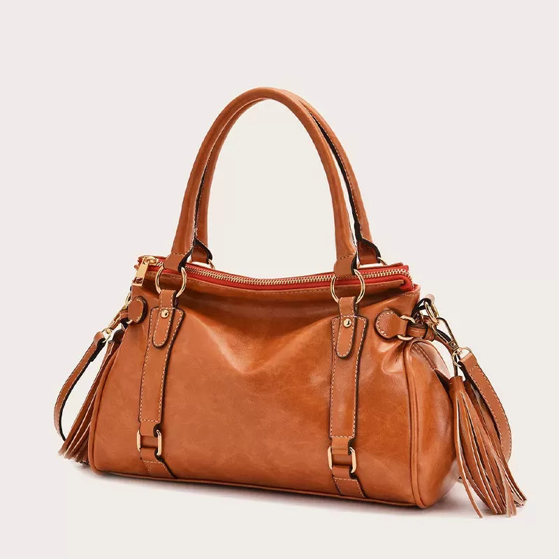 Vintage handmade soft handbag