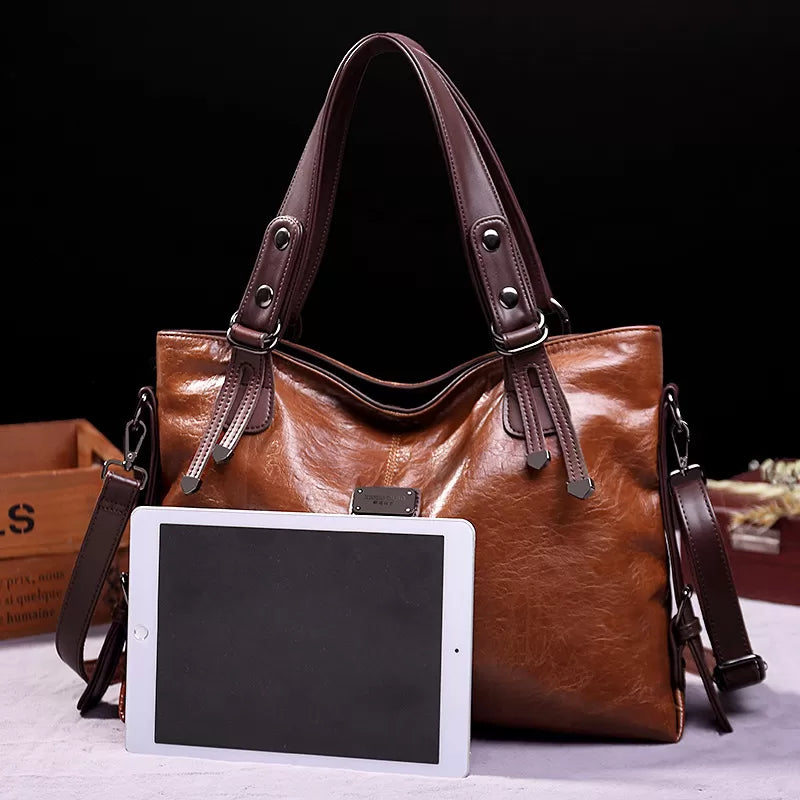 Vintage Soft Leather Shoulder Bag