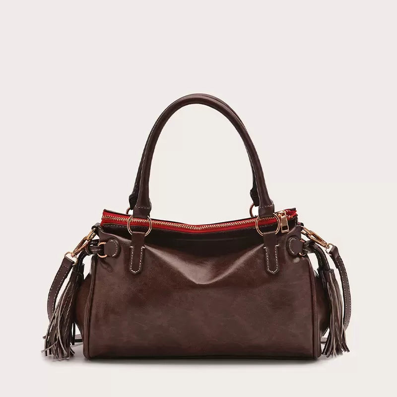 Vintage handmade soft handbag