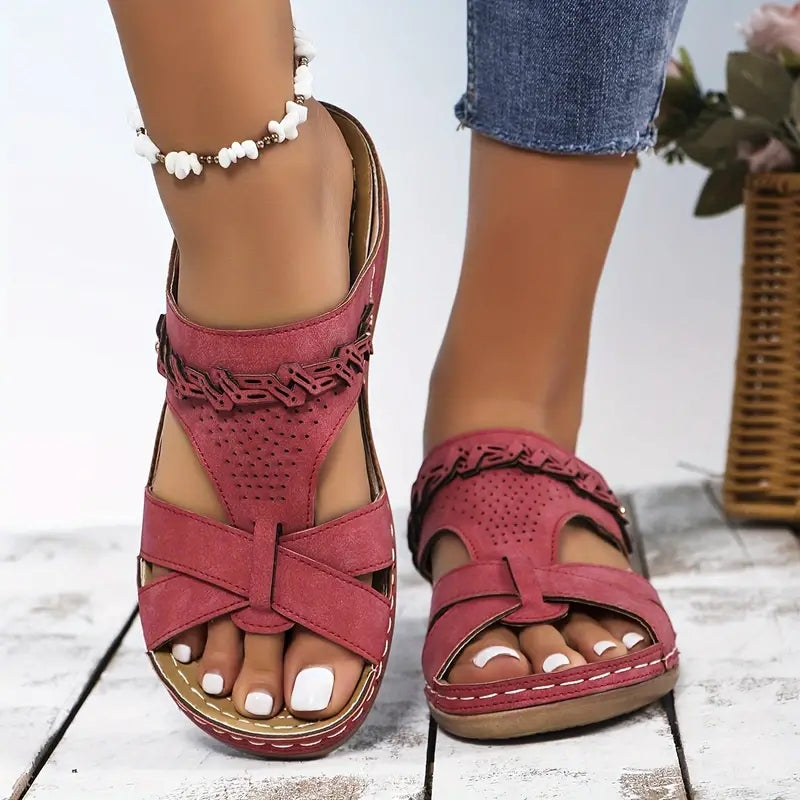 💥LAST DAY SALE 60% OFF🔥ComfortFit Womens Wedge Sandals - Orthopedic Support